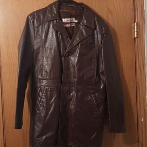 Genuine leather mens  jacket with zip out liner